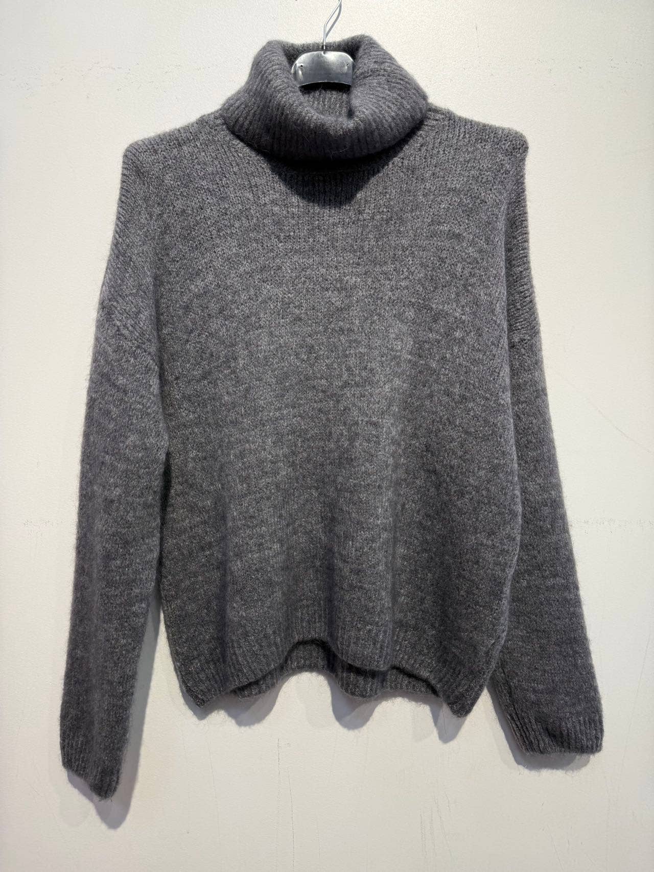 7424 alpaca and wool sweater: Camel