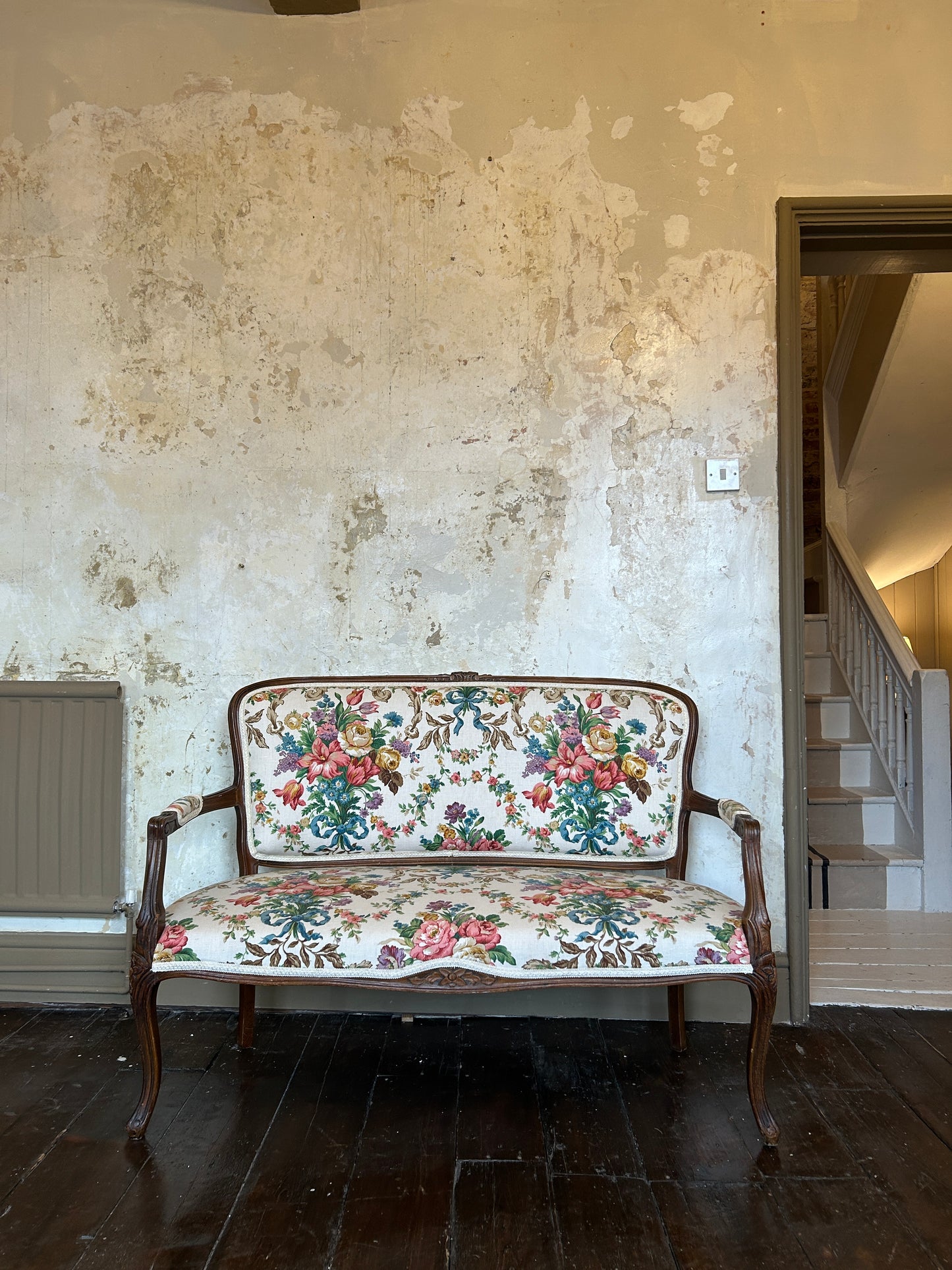 French upholstered armchair