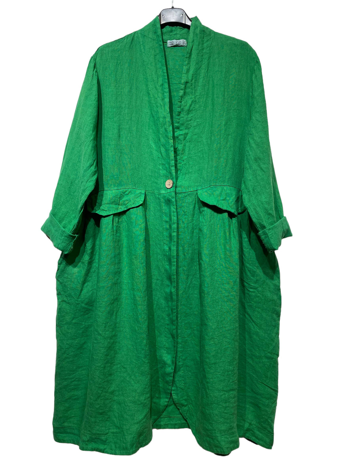 1142 SPRING SUMMER CLOTHING LINEN JACKET: CHOCO