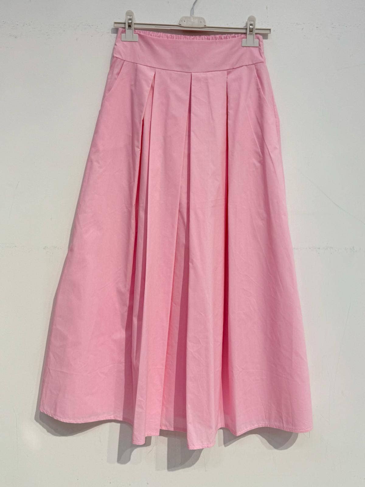 Glazed cotton skirt 2292: Chocolate / M