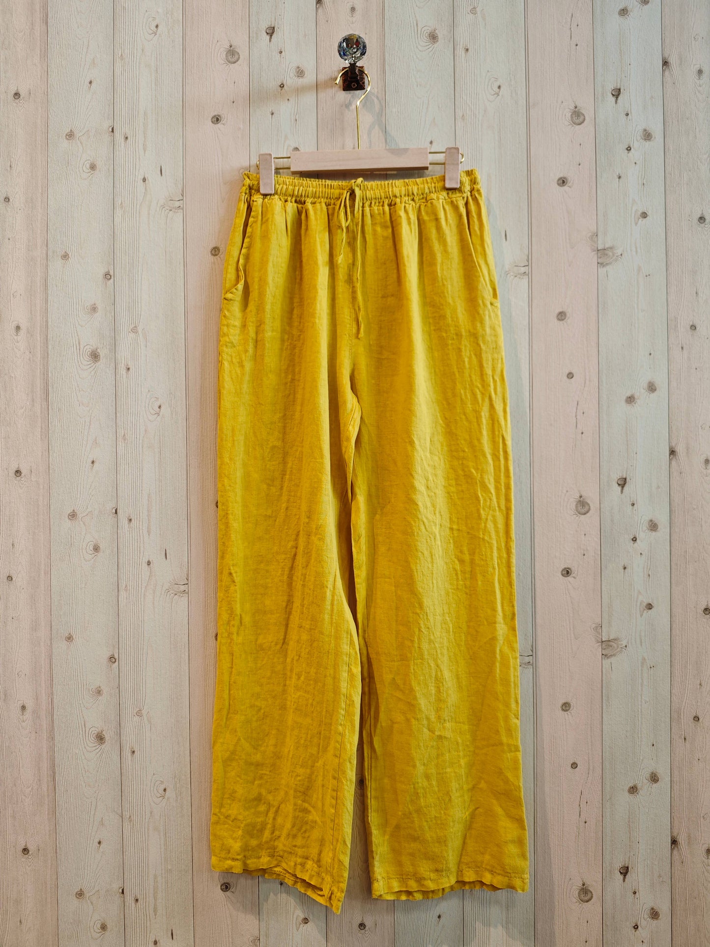 REF 30132 BASIC STRAIGHT LEG PANTS 100% LINEN: BLANK