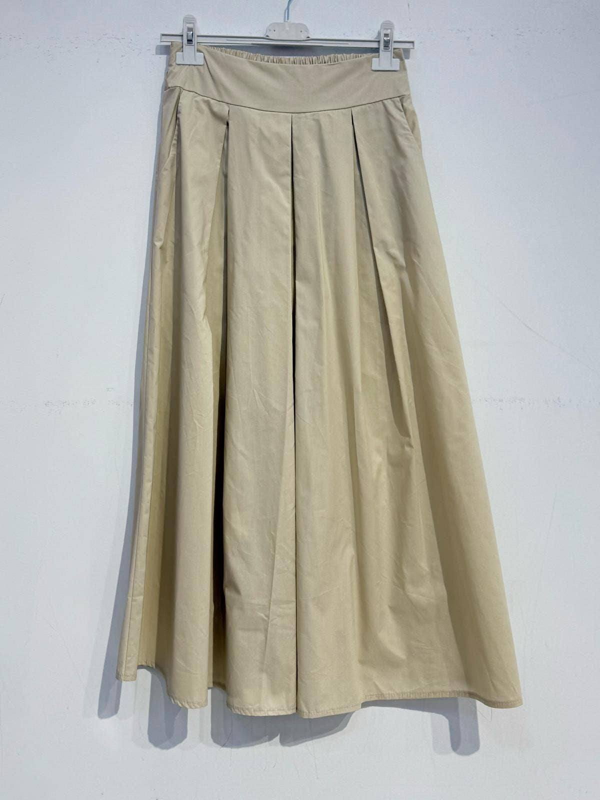 Glazed cotton skirt 2292: Chocolate / S