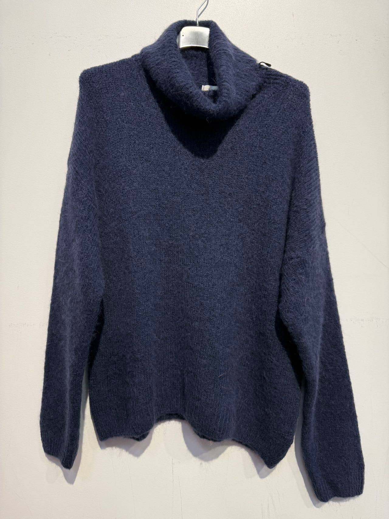 7424 alpaca and wool sweater: Taupe