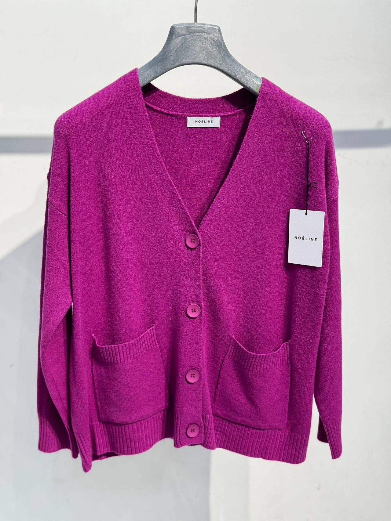 Knitted cardigan 25217: Chocolate