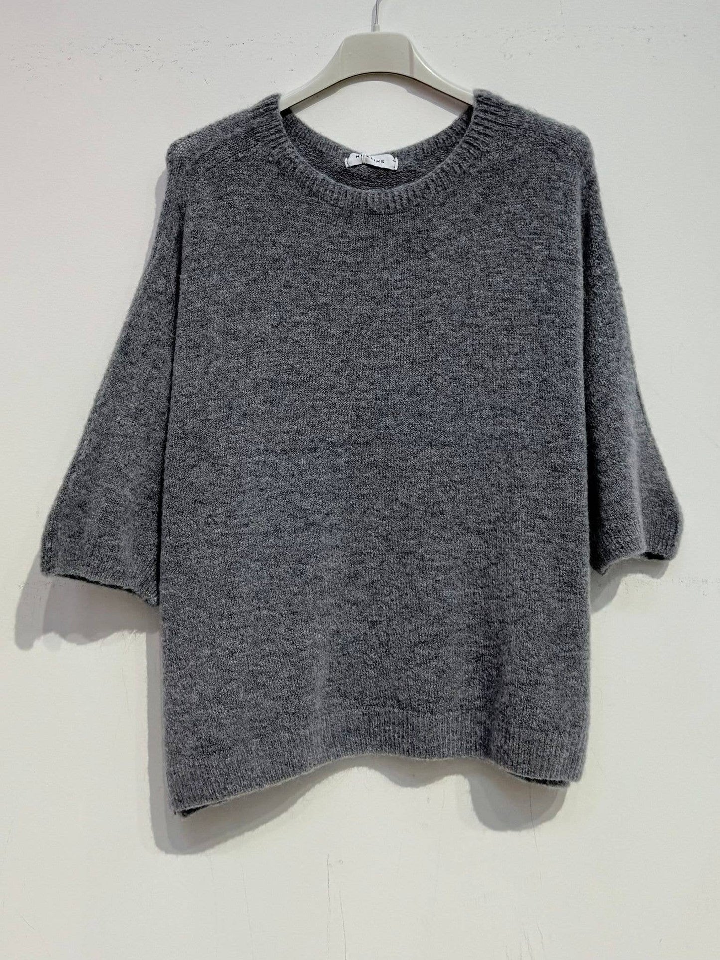 Superfine alpaca sweater 8010: Beige