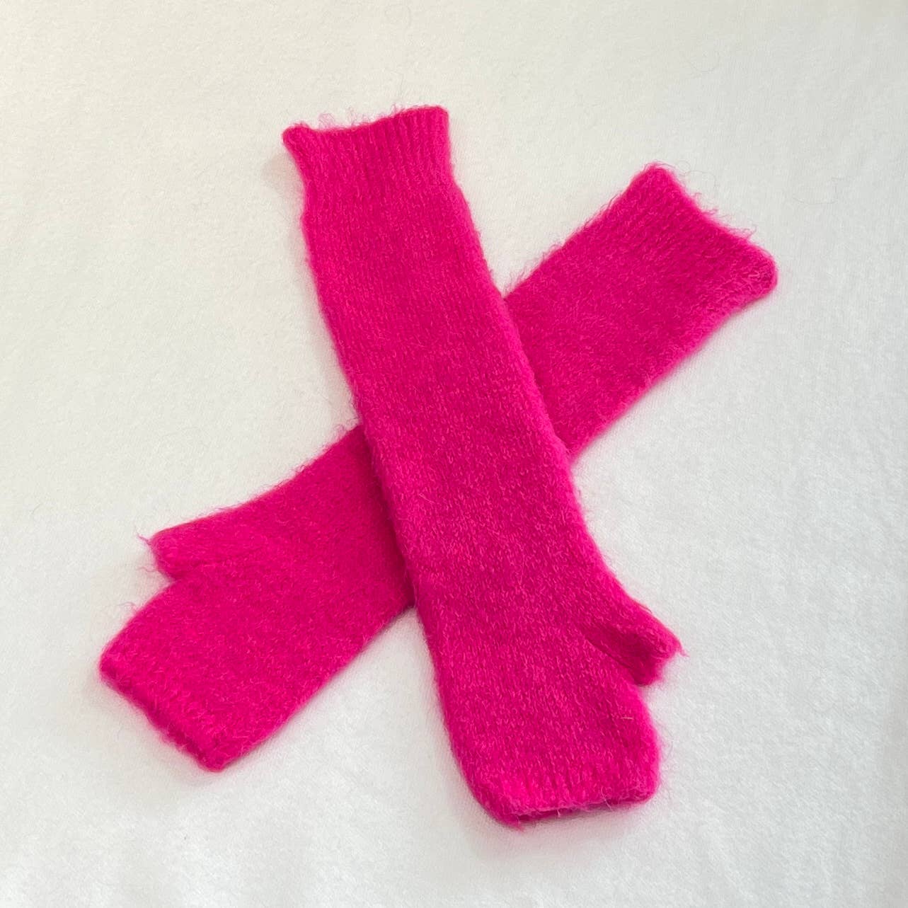 Baby alpaca long mittens 7393ML: Camel