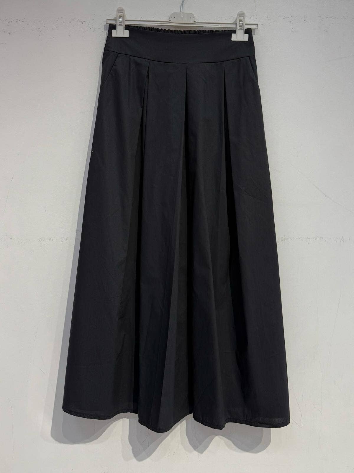Glazed cotton skirt 2292: Chocolate / M