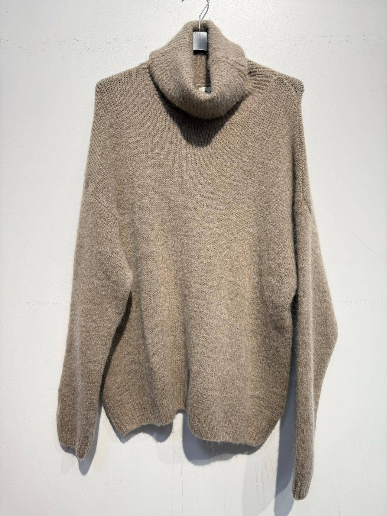 7424 alpaca and wool sweater: Camel