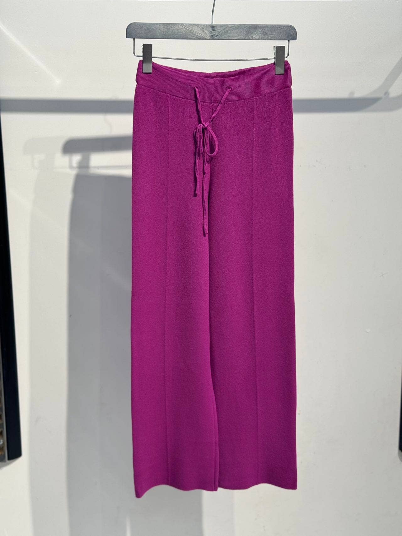 Straight knit pants 25601: Taupe