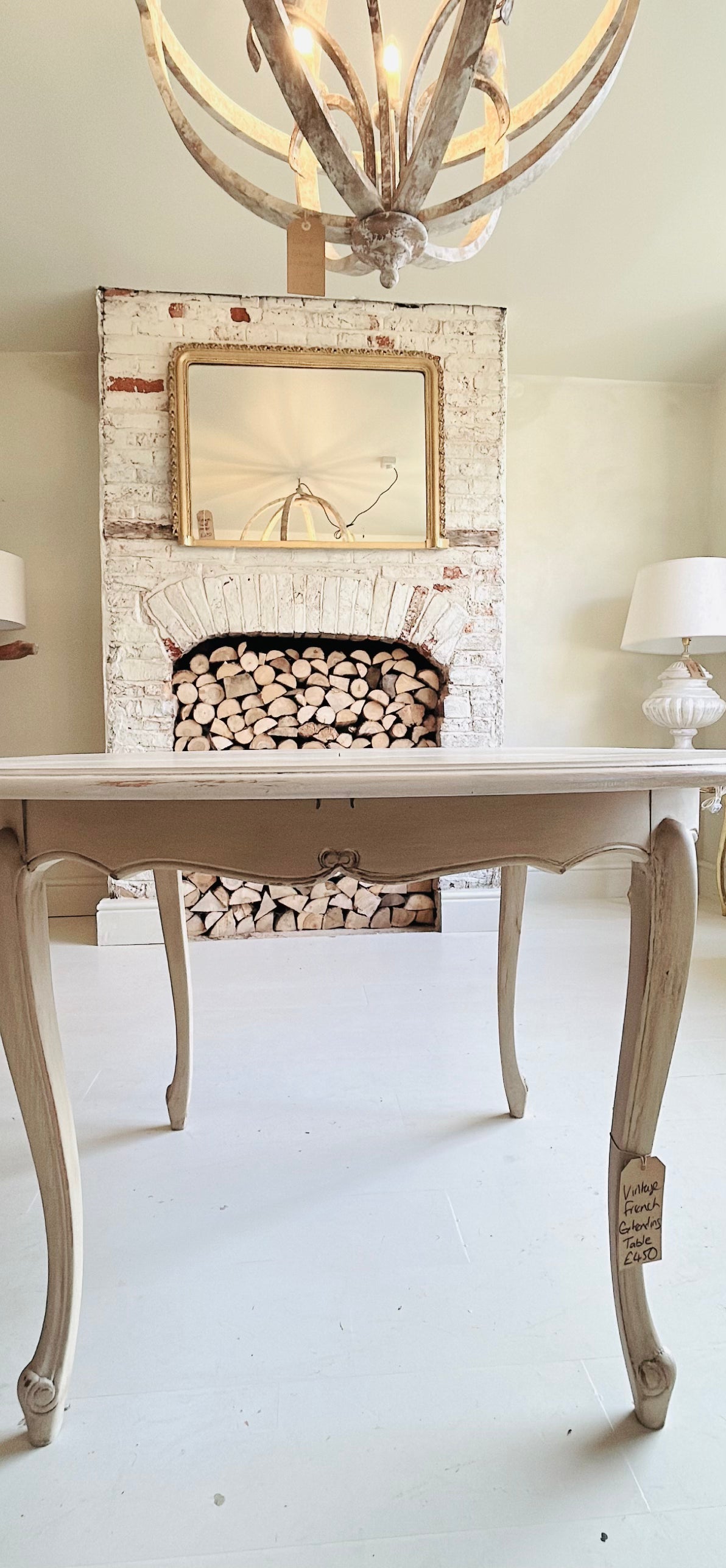 Round french extending painted painted