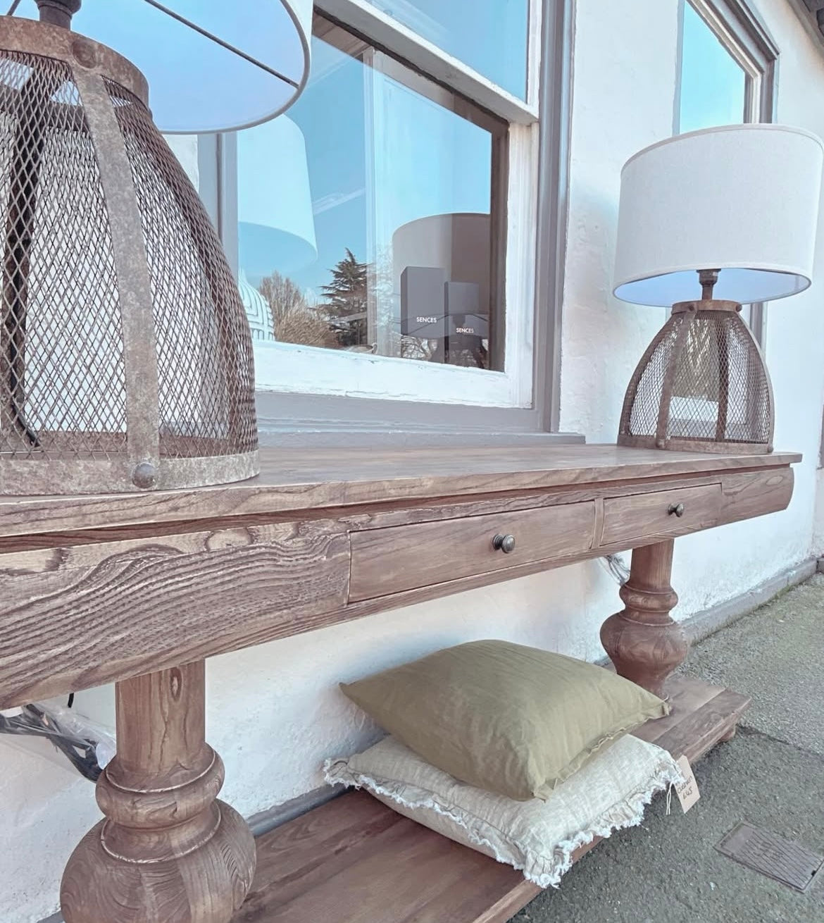 Reclaimed Elm Long Console