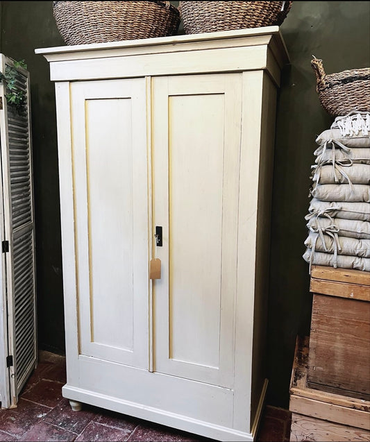Painted Dutch linen cupboard