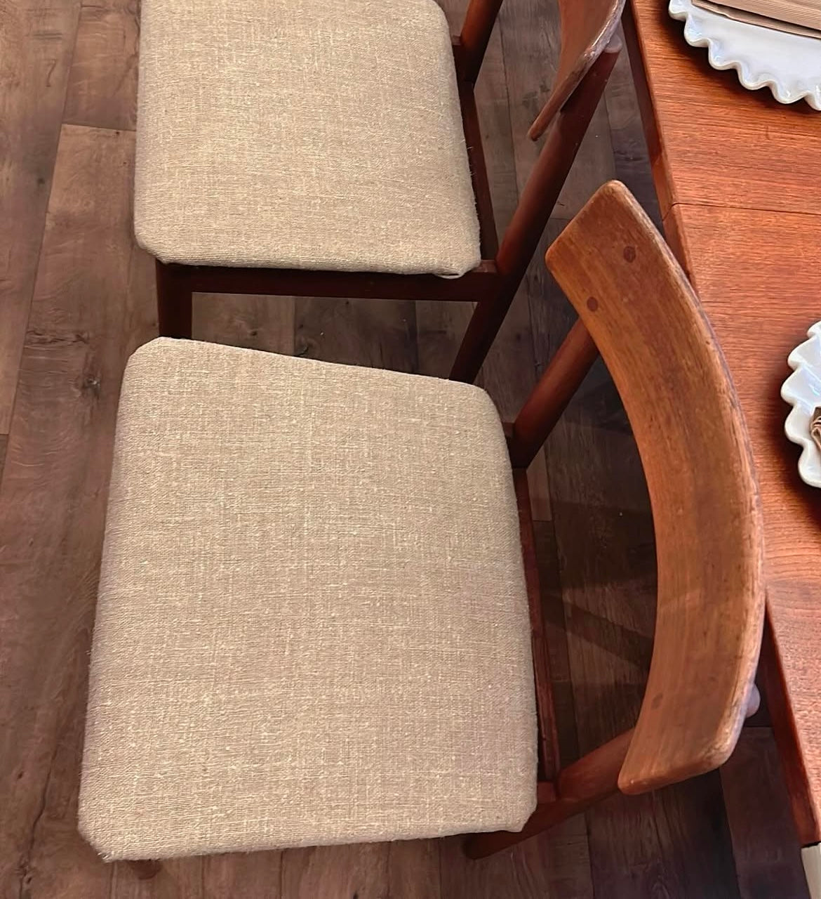 Swedish Hugo Troeds extending dining table & 4 chairs Designed by Nils Jonsson