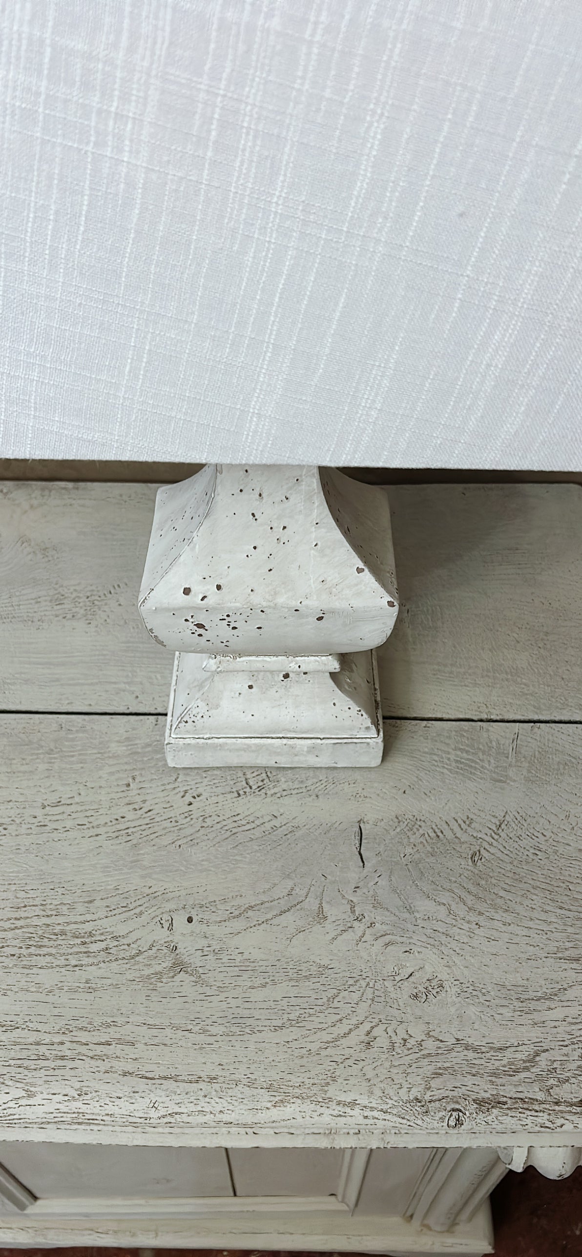 Antique painted sideboard - cupboard old linen