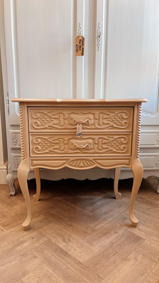 Painted petite chest of drawers in Topaz