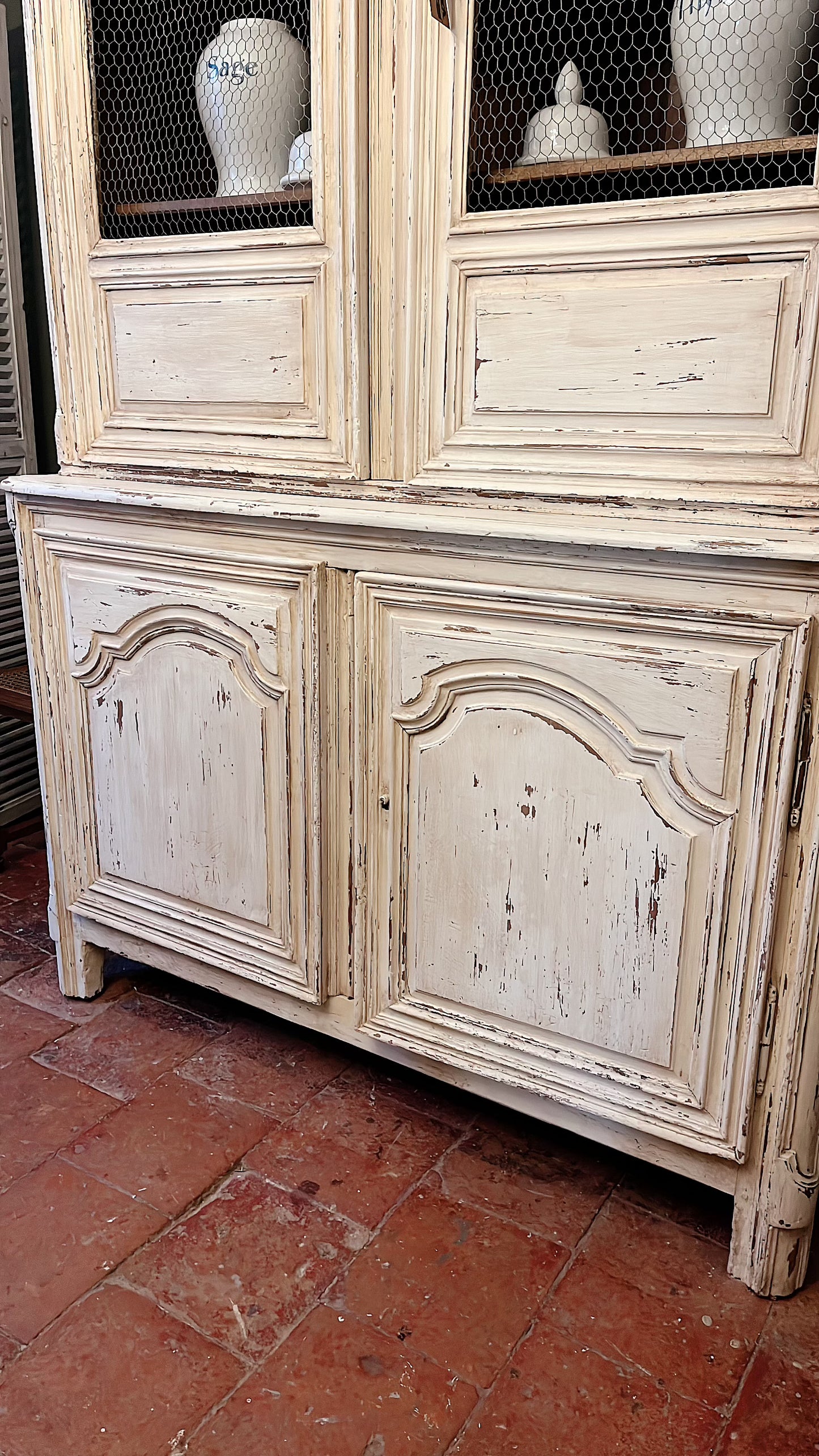 Large antique French 18thC dresser - cupboard