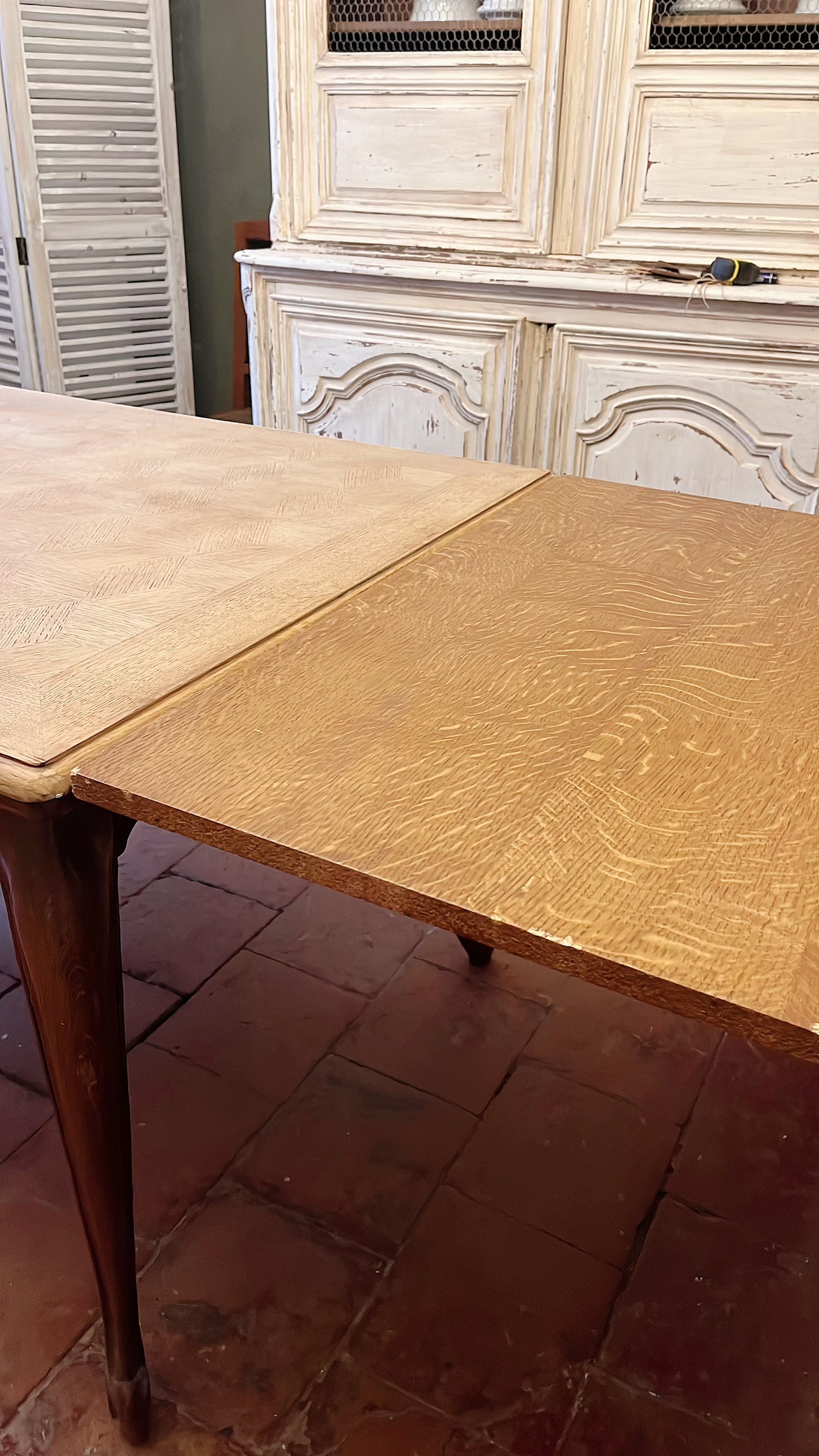 French oak extending table