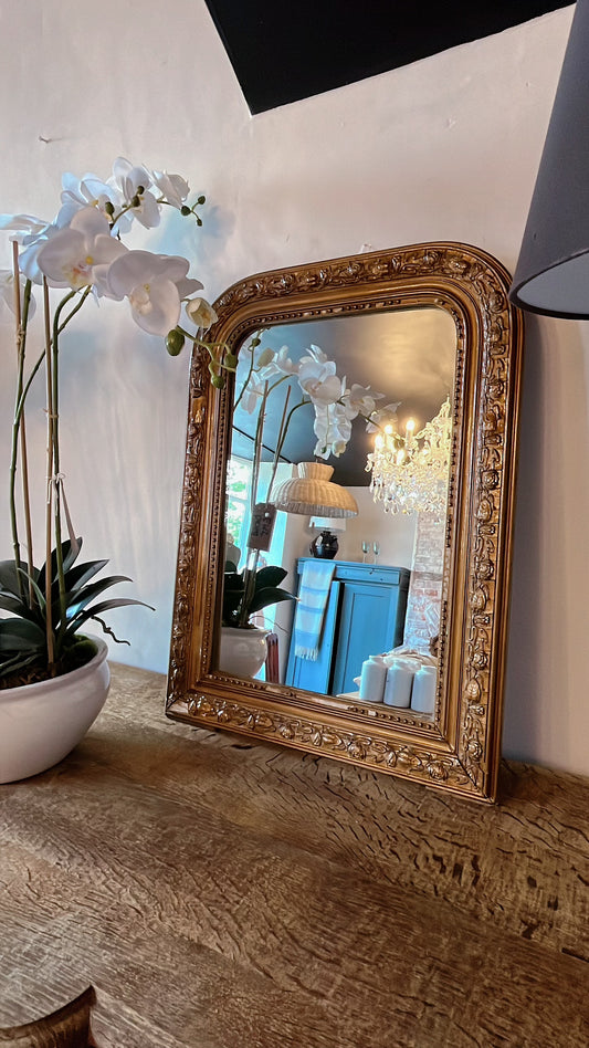 Antique gold mirror