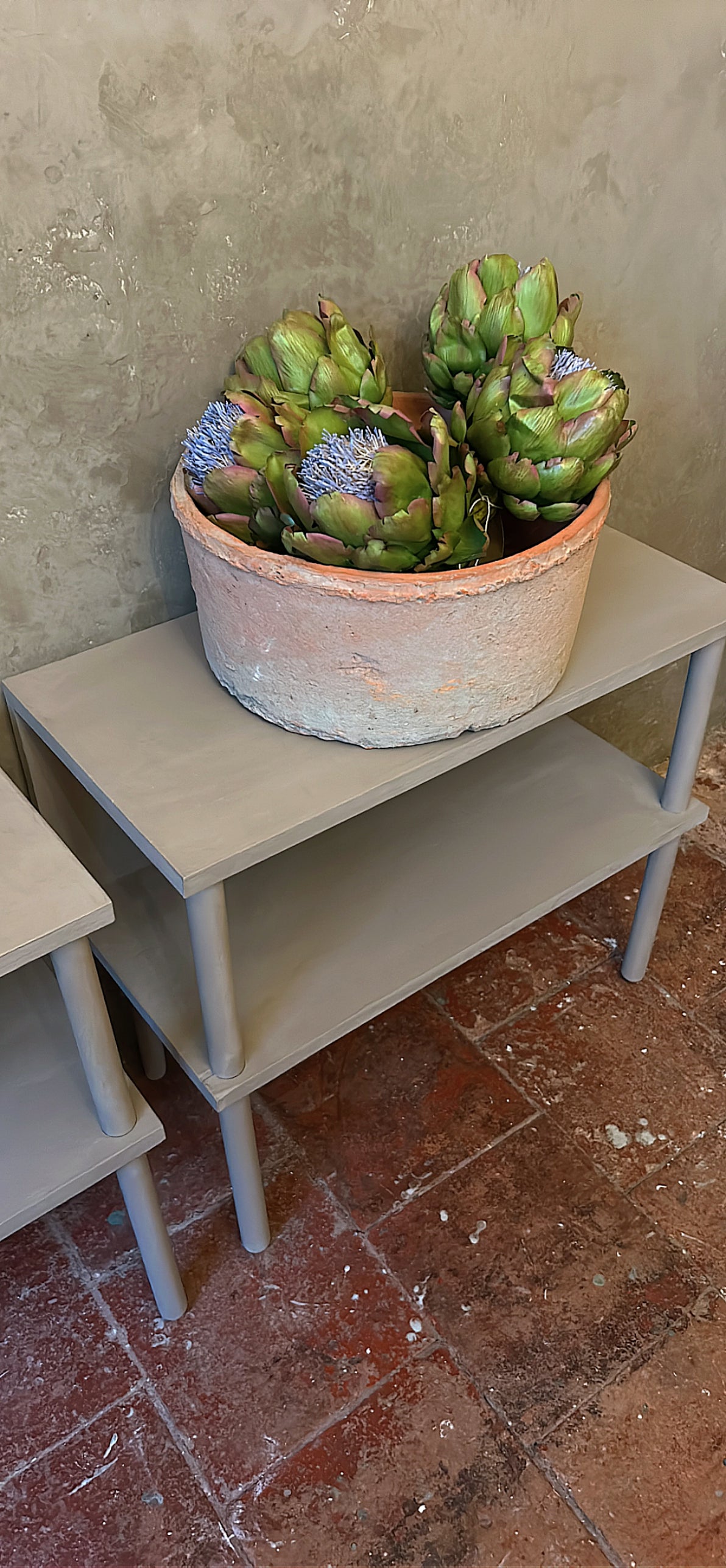 Pair Cube design bedside tables Coco