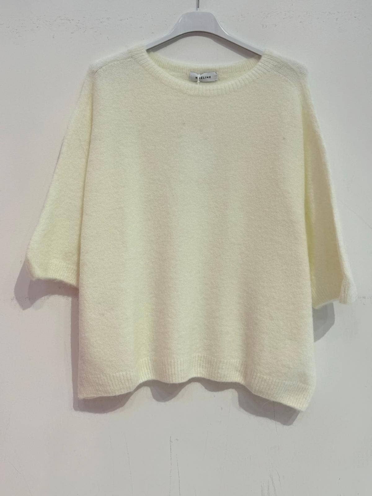 Superfine alpaca sweater 8010: Beige