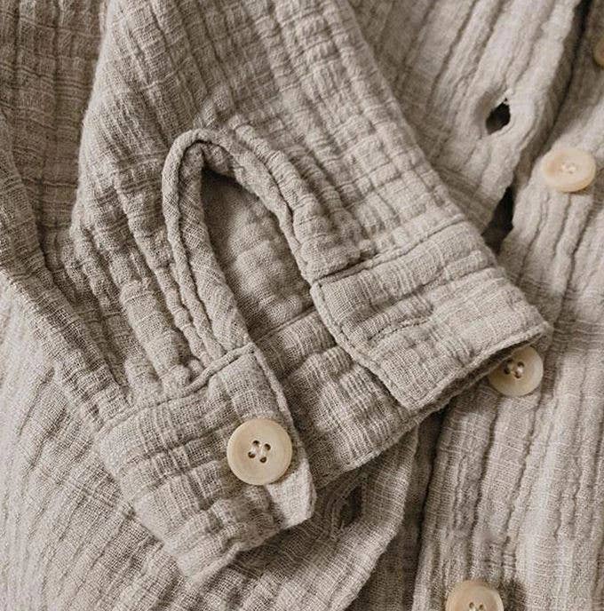 Annie & Charles® muslin shirt: Cream / 12-18 M