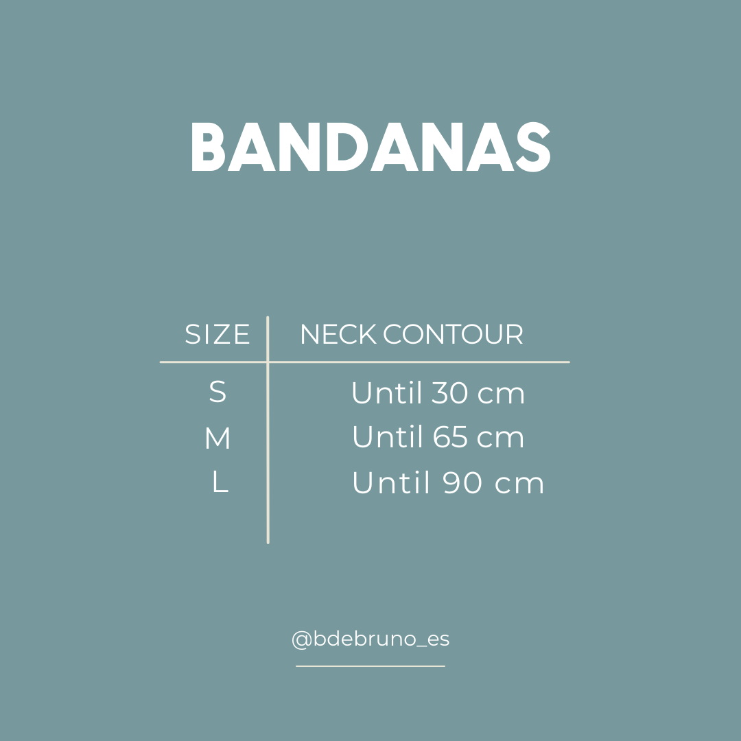 Vichy Basic Bandana.: Vichy Black / Size M