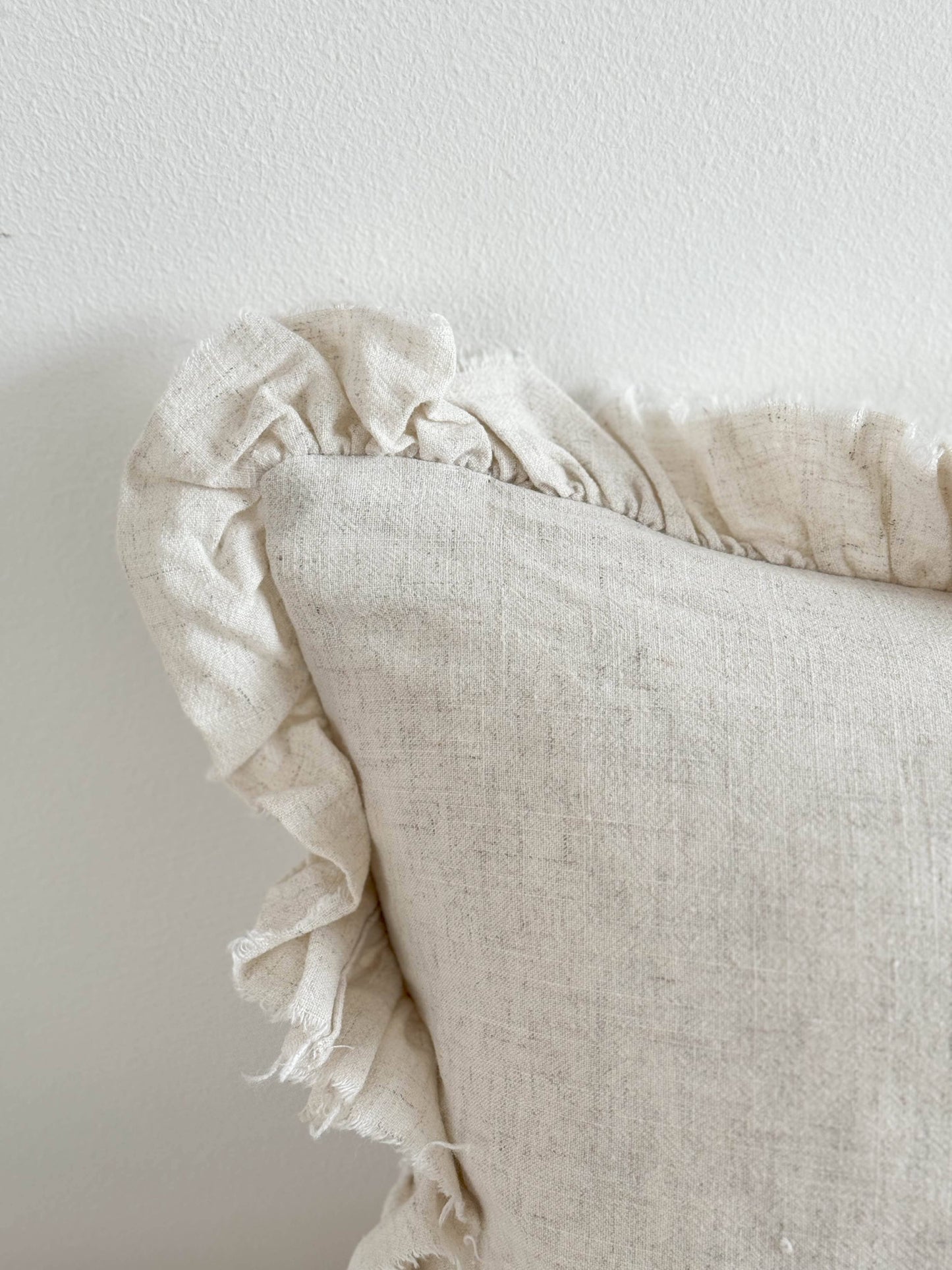 Grace Linen Blend Cushion Cover 80x30 - Sand