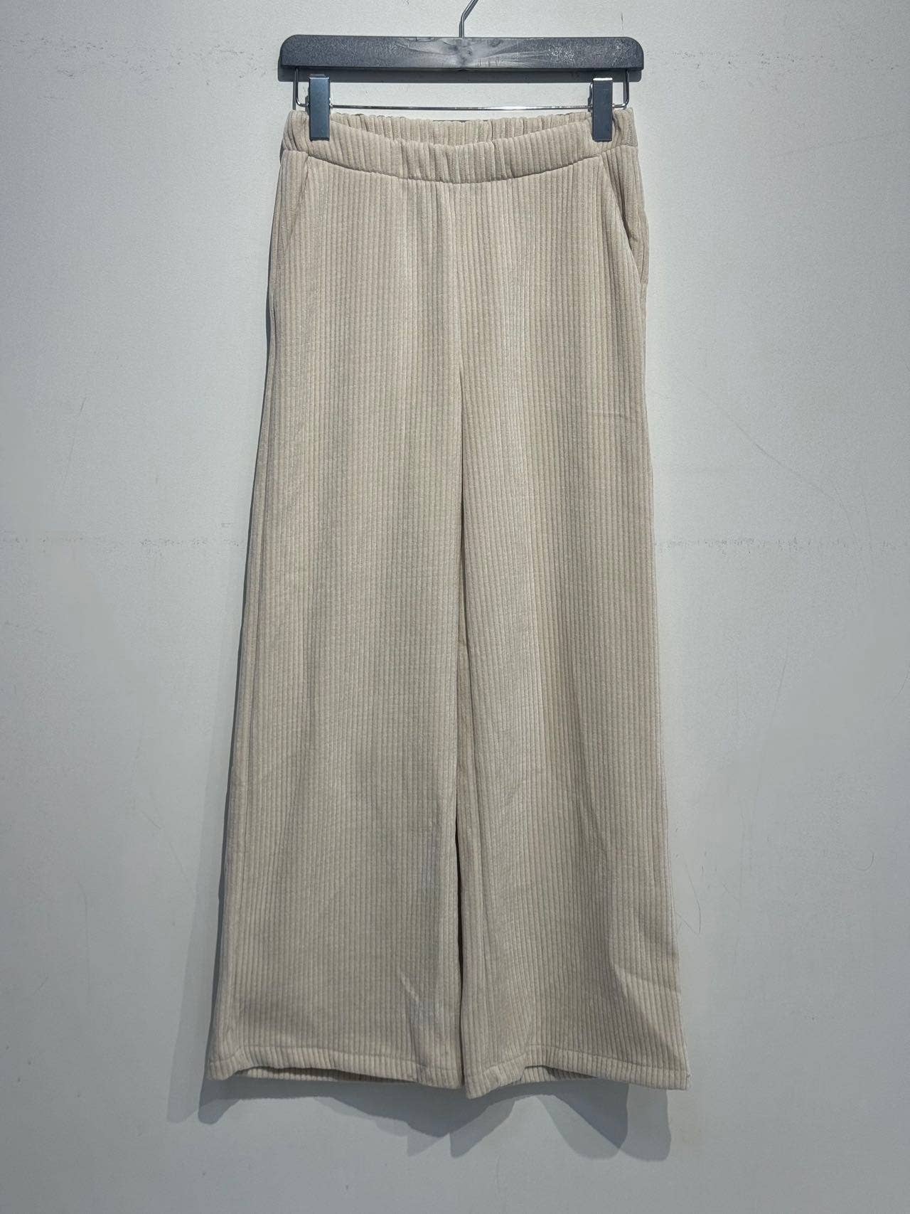 Wide-leg corduroy pants 59164: Camel / M