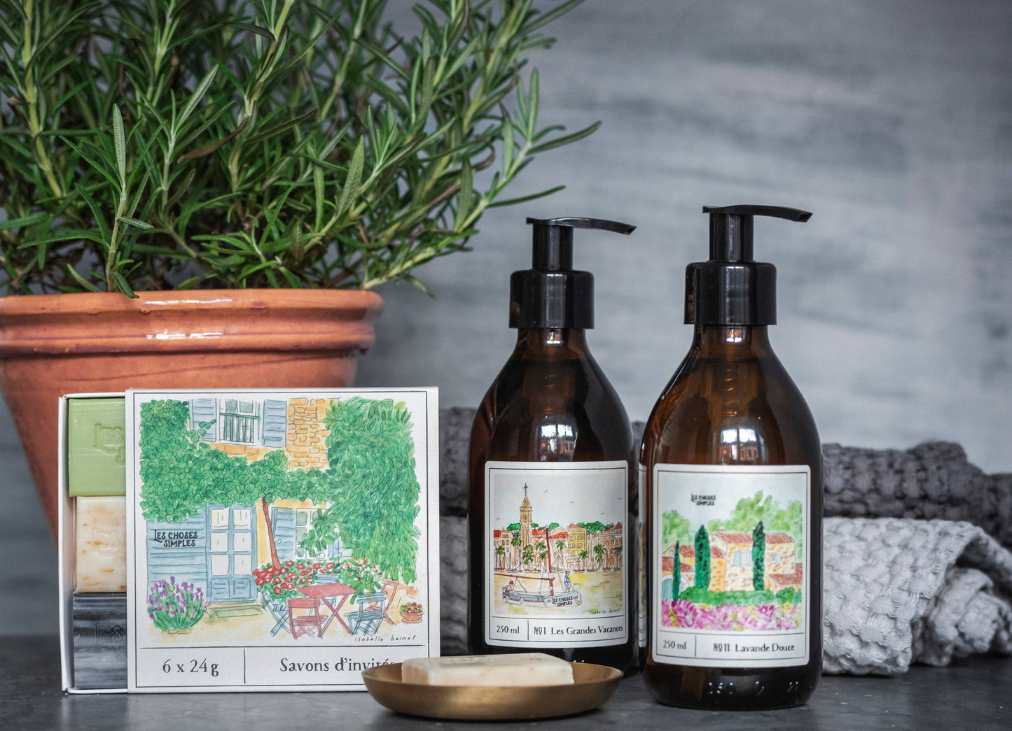 Hand & Body Soap "La Mer" Amber (250 ml, Glass Bottle)