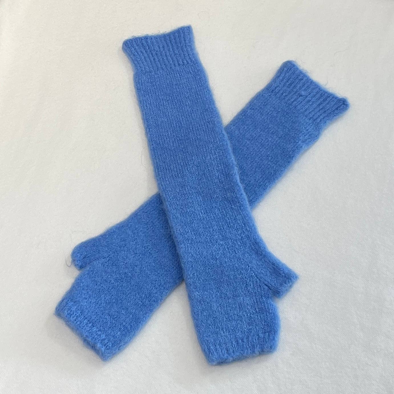 Baby alpaca long mittens 7393ML: Camel