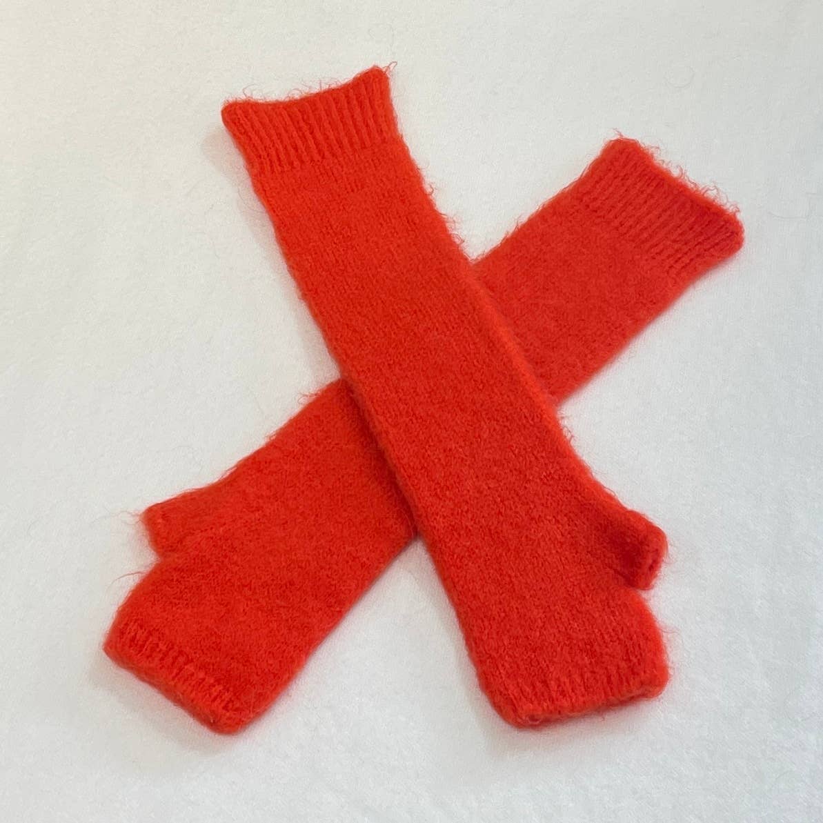 Baby alpaca long mittens 7393ML: Camel