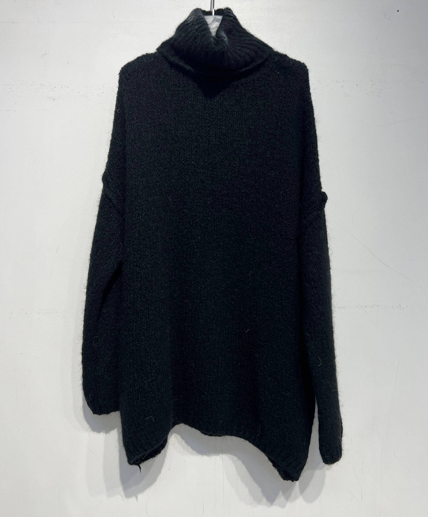 3228 soft turtleneck wool and mohair sweater: Camel / One size