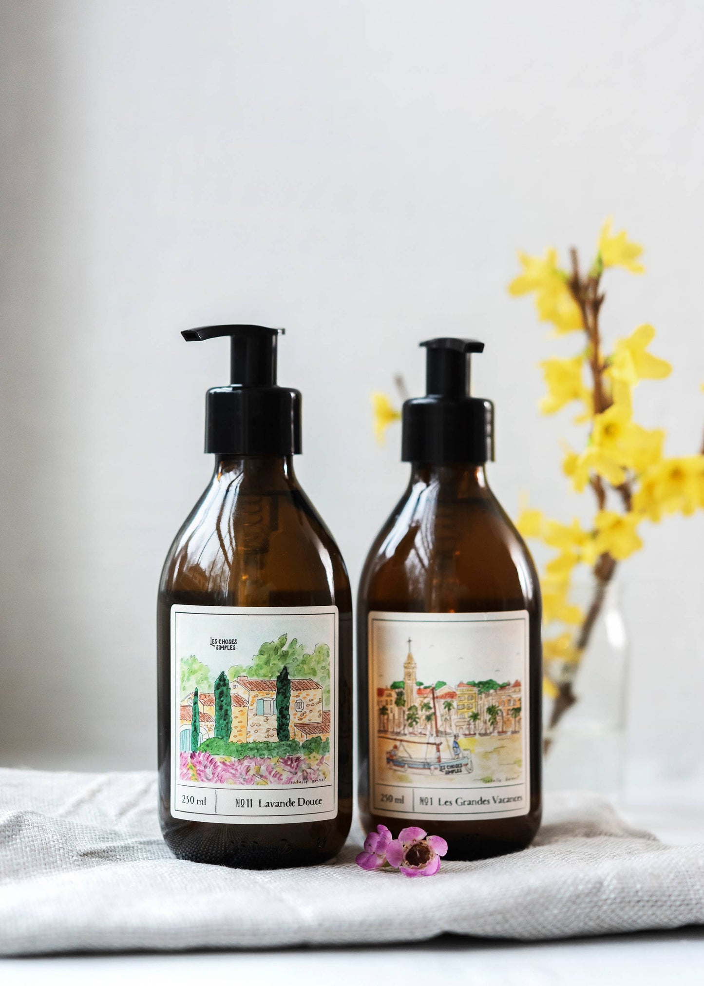 Hand & Body Soap "La Mer" Amber (250 ml, Glass Bottle)