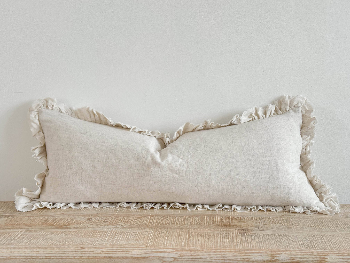 Grace Linen Blend Cushion Cover 80x30 - Sand