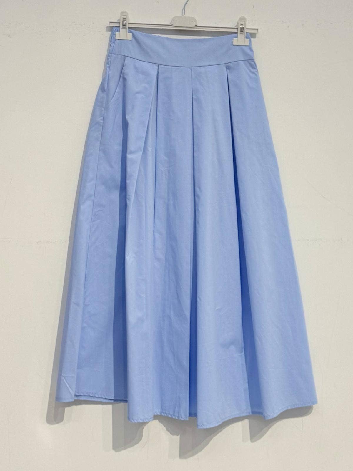 Glazed cotton skirt 2292: Chocolate / S
