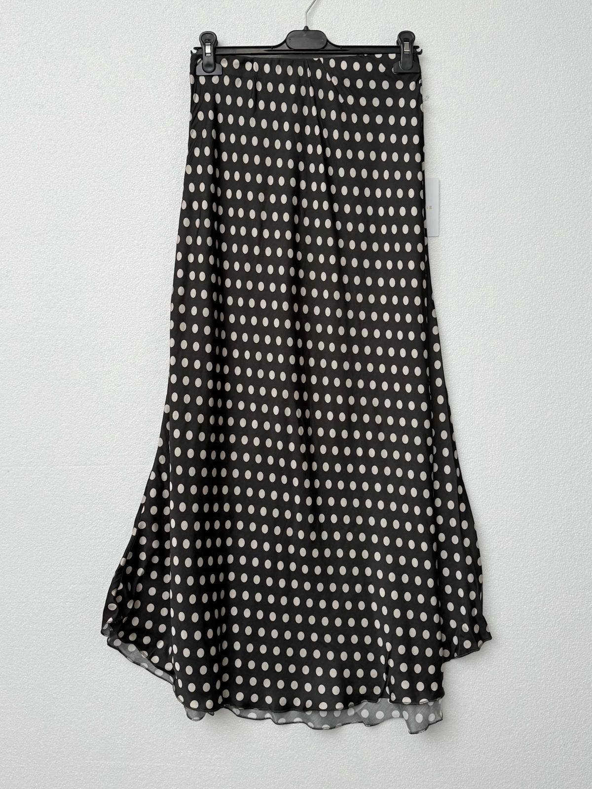 Leopard satin skirt 2337-POIS: Chocolat