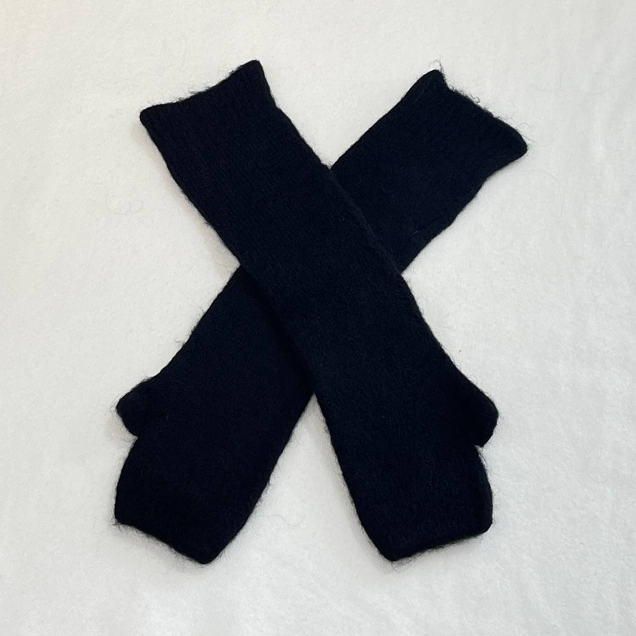 Baby alpaca long mittens 7393ML: Camel