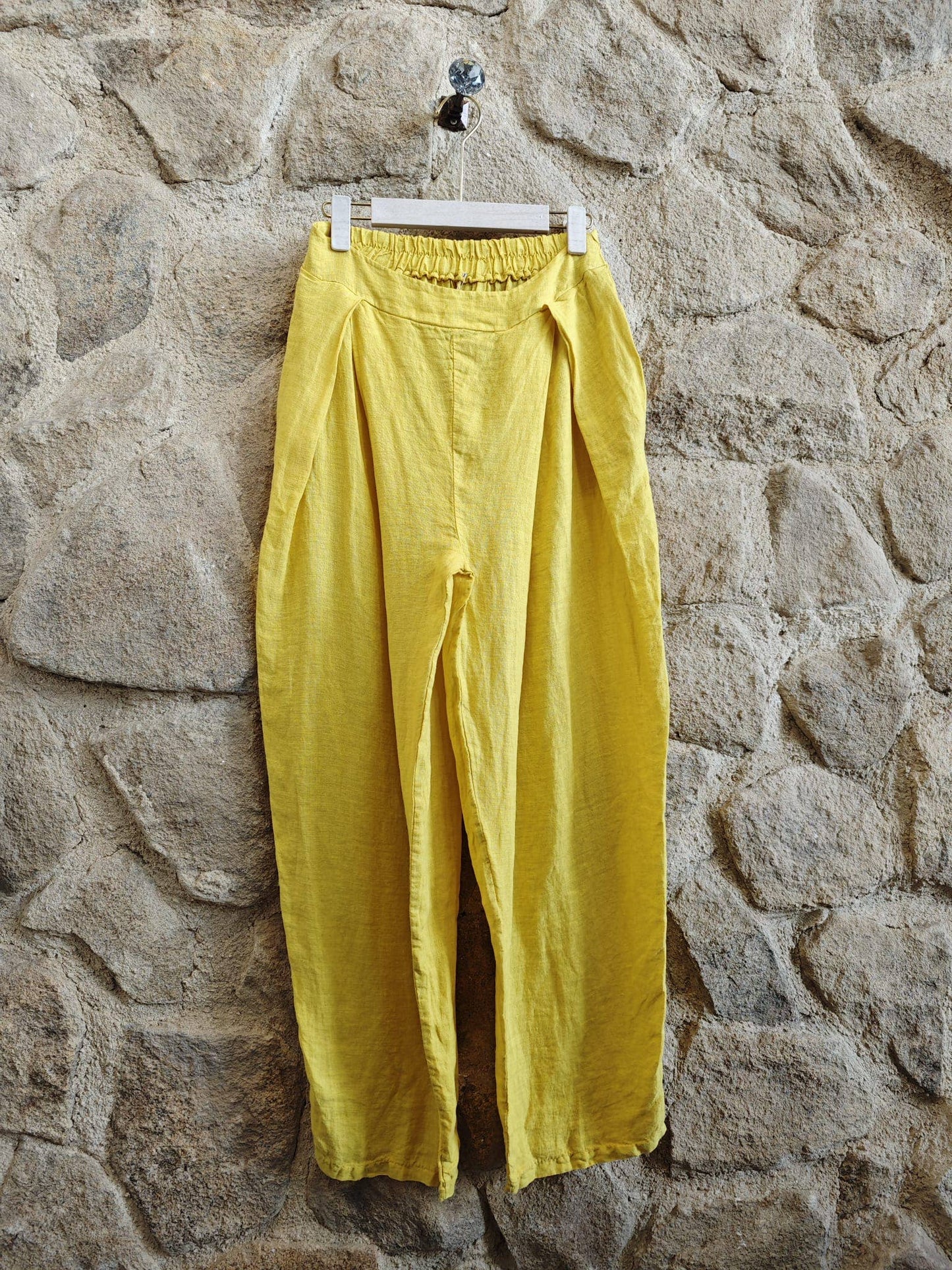 Ref-30622  LINEN PANTS 100%: Khaki