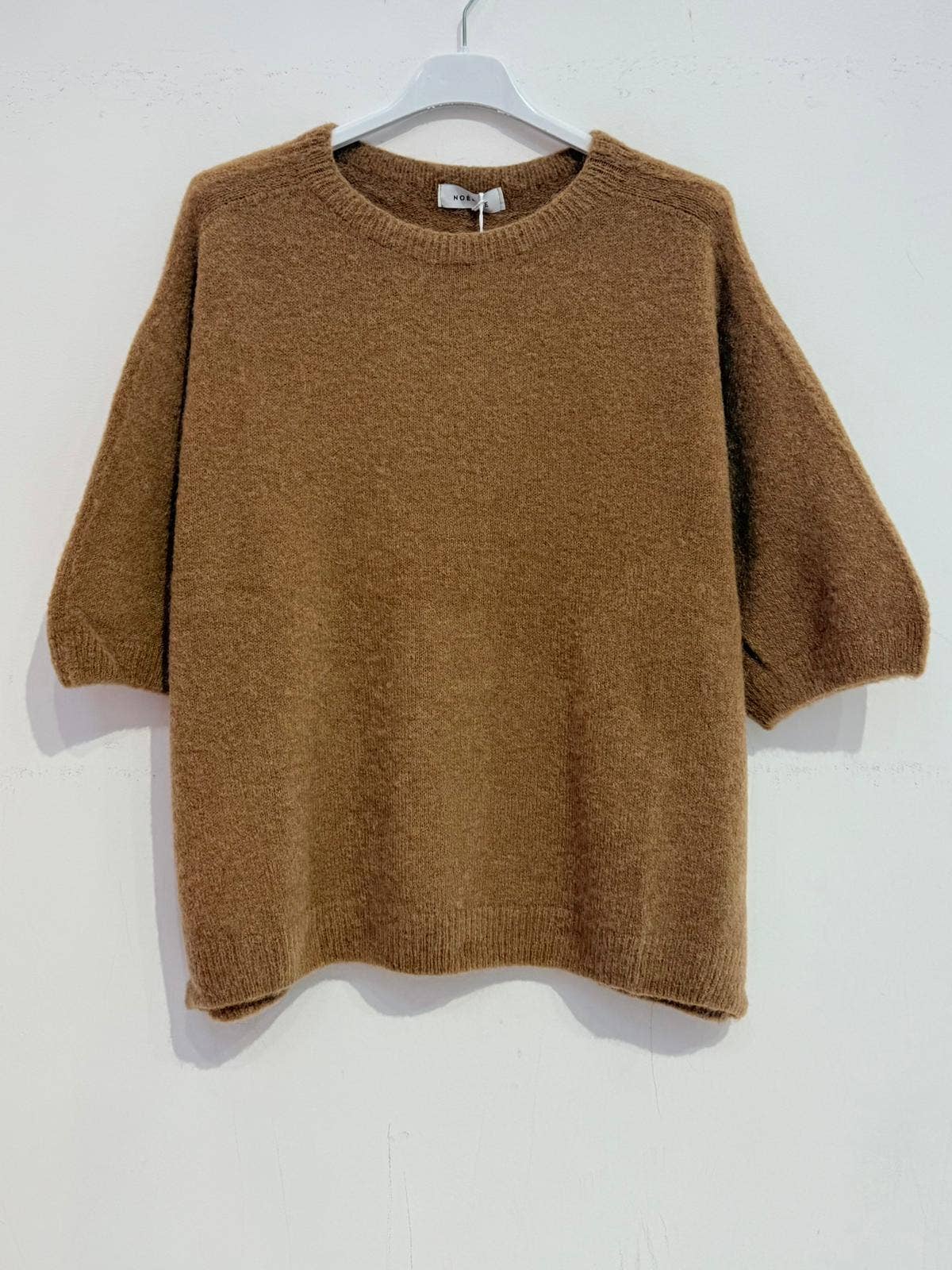 Superfine alpaca sweater 8010: Beige
