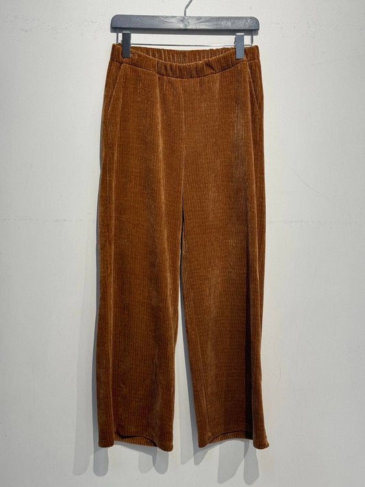 Wide-leg corduroy pants 59164: Camel / L