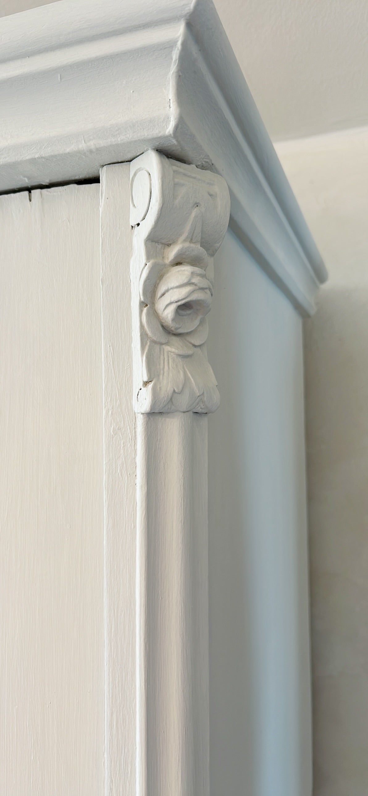 Dutch painted armoire - Old Linen
