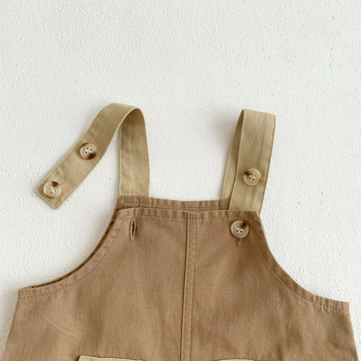 Annie & Charles® JO Overalls: Khaki / 6-12 M