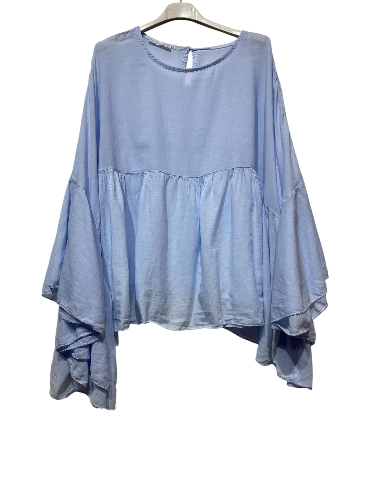 Cotton voile blouse 12121: Noir