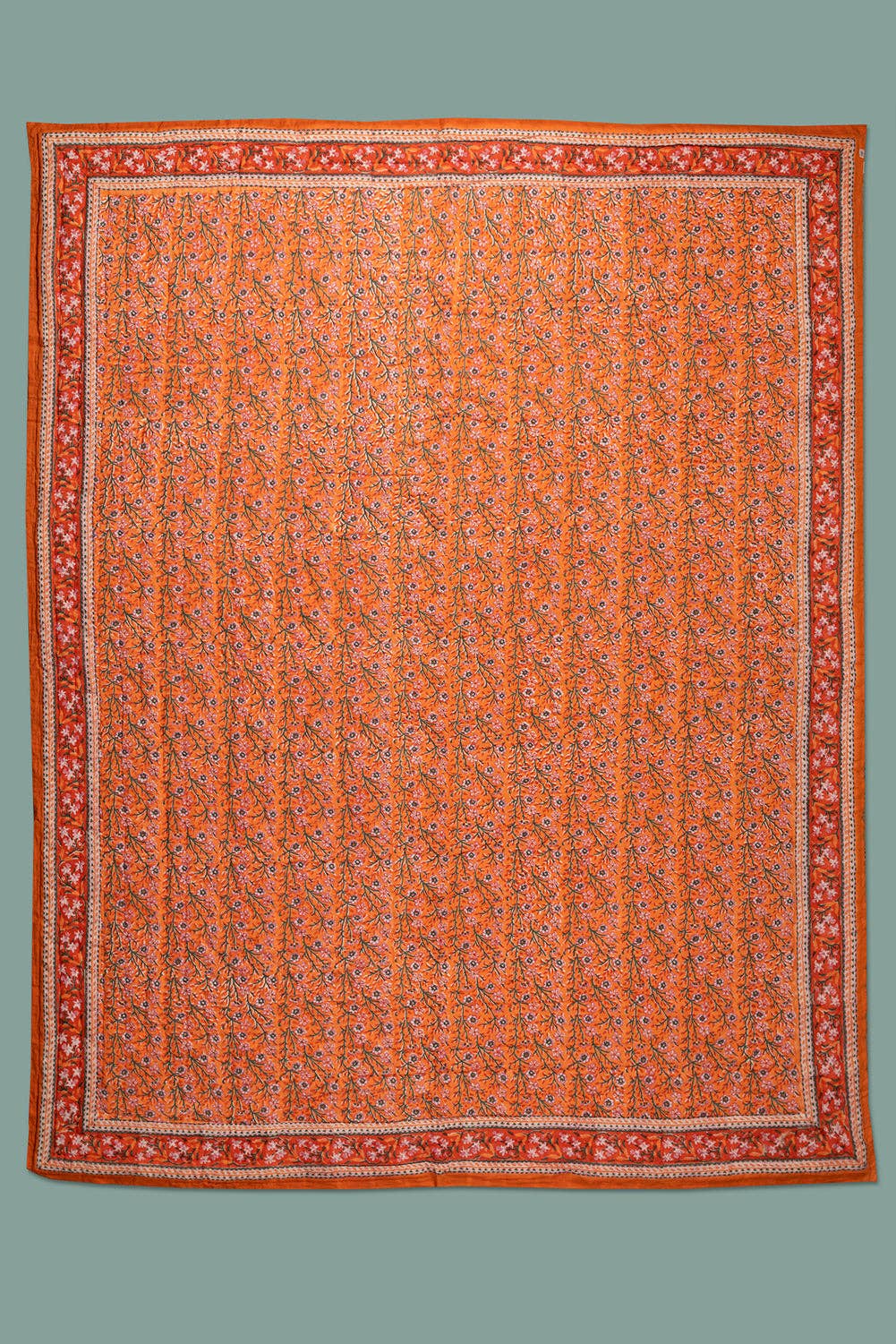 Florence Hand Block Print Cotton Quilt
