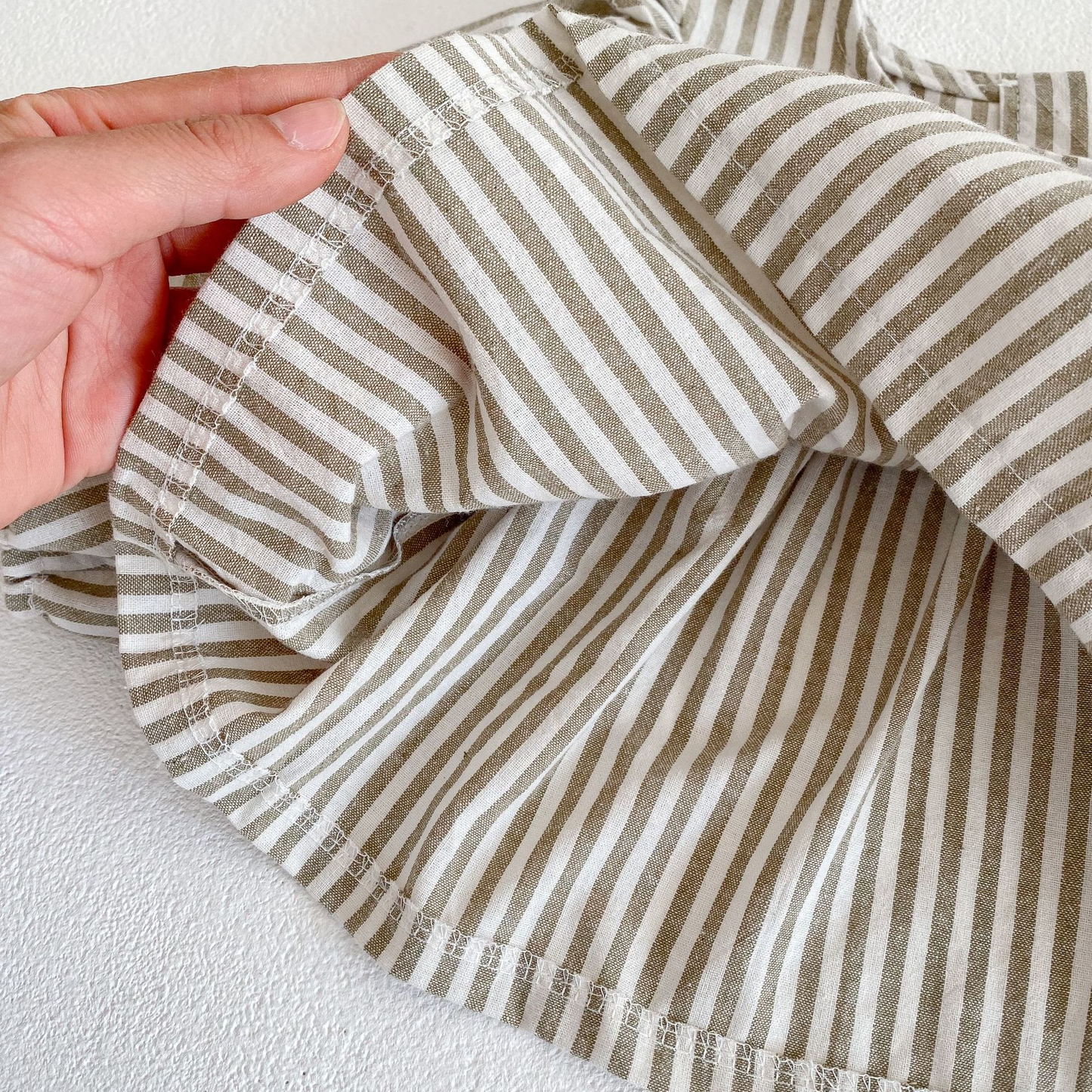 Annie & Charles® striped dress with panty set: Coffee / 3-6 M
