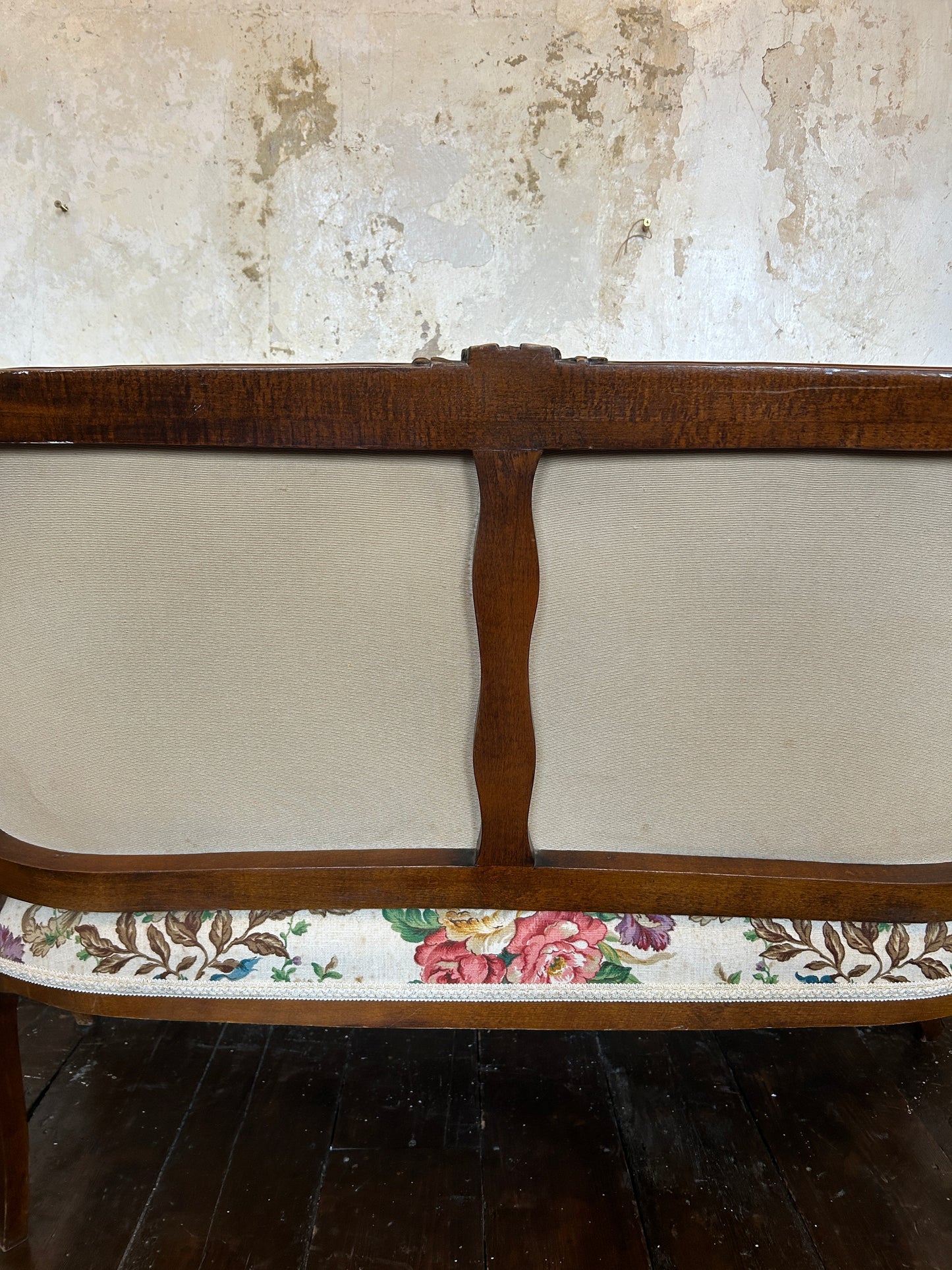 French upholstered sofa