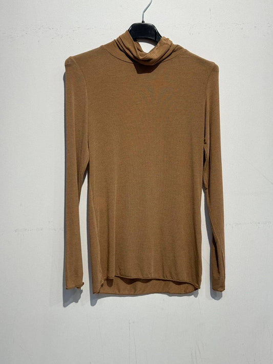 Turtleneck cashmere top 07479: Camel