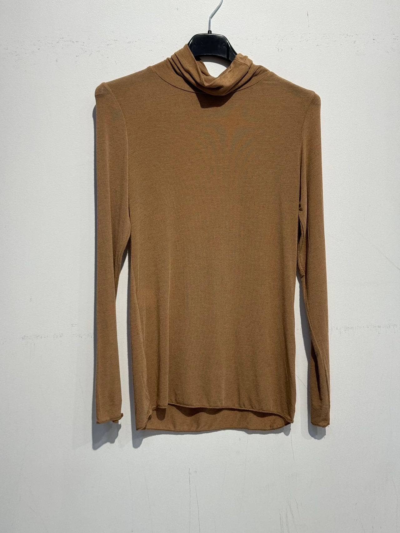 Turtleneck cashmere top 07479: Taupe