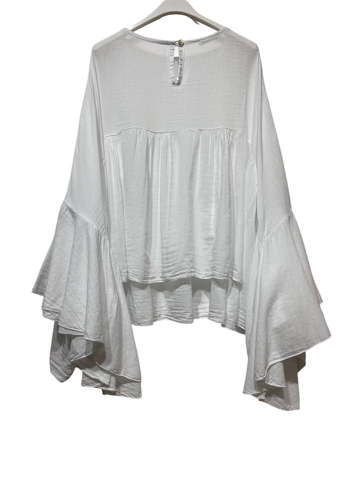 Cotton voile blouse 12121: MARRON