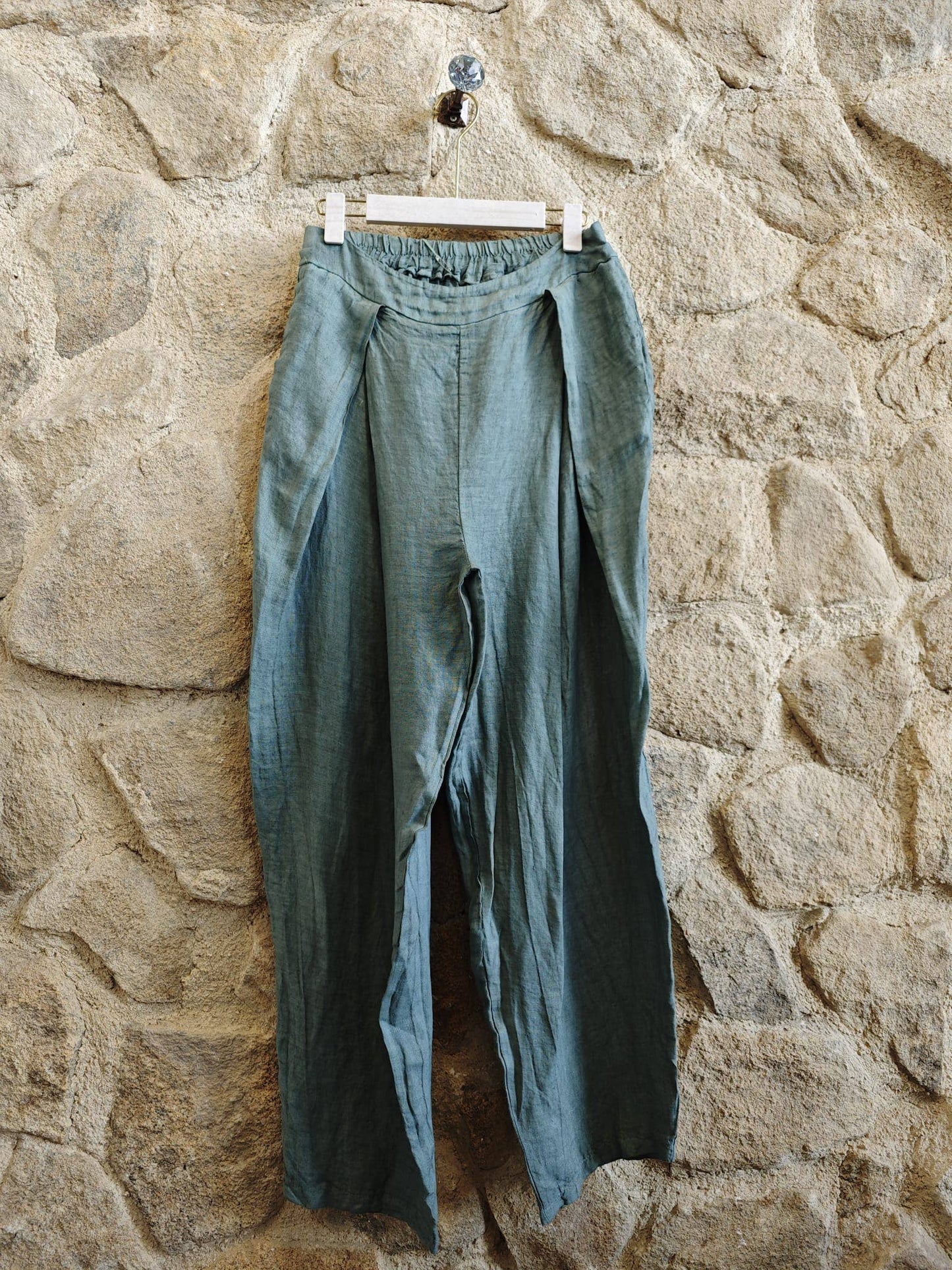 Ref-30622  LINEN PANTS 100%: Khaki